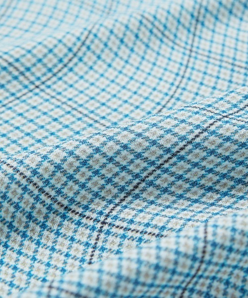 iRENE(アイレネ)の「ディストーティドチェックシアーTee / Distorted Check Sheer Tee(Tシャツ/カットソー・レディース・ブラウン/ライトグリーン/ブルー・36)」の22枚目の写真