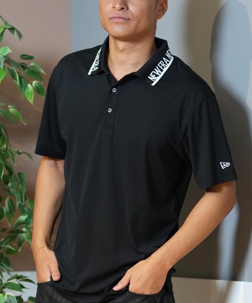NEW ERA(ニューエラ)の「NEW ERA GOLF/ニューエラゴルフ 半袖ポロシャツ 通気性 14391519/14391520/14391521(ポロシャツ・メンズ・ブラック/ホワイト/ライトブルー・L/XL/M)」の3枚目の写真