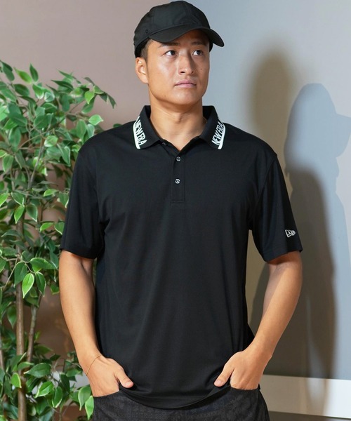 NEW ERA(ニューエラ)の「NEW ERA GOLF/ニューエラゴルフ 半袖ポロシャツ 通気性 14391519/14391520/14391521(ポロシャツ・メンズ・ブラック/ホワイト/ライトブルー・L/XL/M)」の19枚目の写真