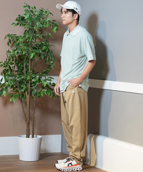 NEW ERA(ニューエラ)の「NEW ERA GOLF/ニューエラゴルフ 半袖ポロシャツ 通気性 14391519/14391520/14391521(ポロシャツ・メンズ・ブラック/ホワイト/ライトブルー・L/XL/M)」の6枚目の写真
