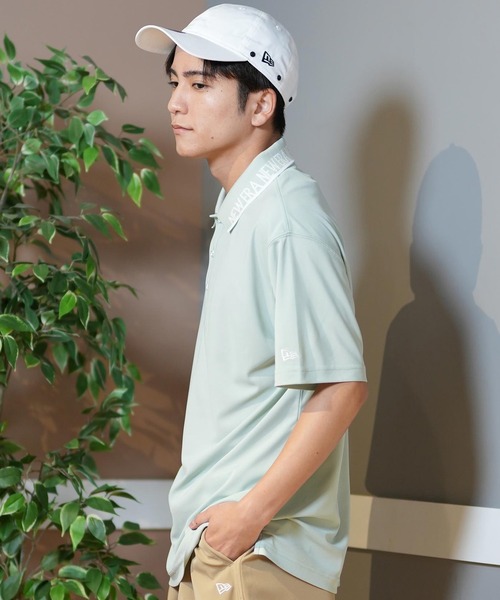 NEW ERA(ニューエラ)の「NEW ERA GOLF/ニューエラゴルフ 半袖ポロシャツ 通気性 14391519/14391520/14391521(ポロシャツ・メンズ・ブラック/ホワイト/ライトブルー・L/XL/M)」の7枚目の写真