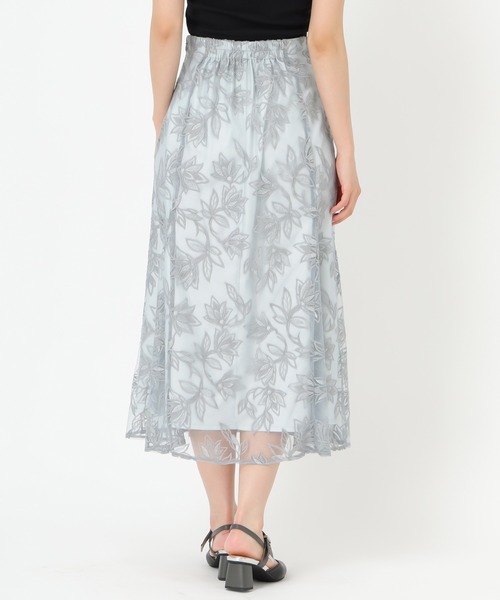 MISCH MASCH（ミッシュマッシュ）の「2025春夏新作 ラメフラワー刺繍スカート（スカート・レディース・ピンク/ライトグレー/ブラック・S/M）」の14枚目の写真