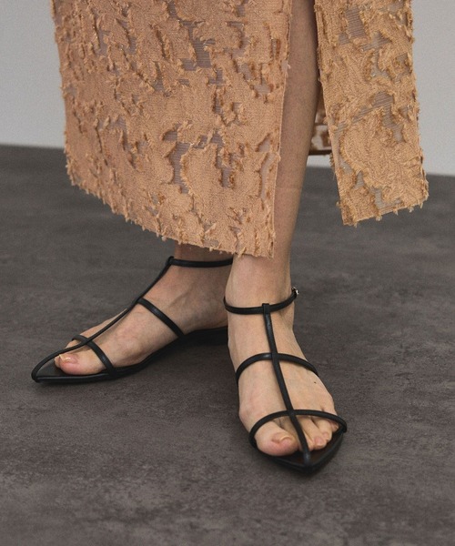 SALON adam et rope'（サロン アダム エ ロペ）の「エルブジャガードスリットナロースカート（スカート・レディース・ホワイト/ブラック/ブラウン/イエロー・FREE）」の18枚目の写真