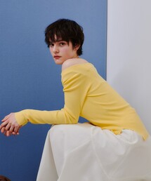 2WAYネックサイドスリットプルオーバー