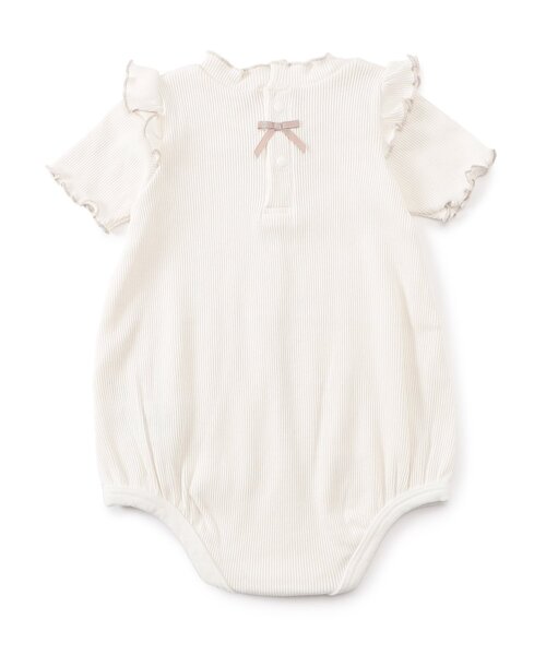 apres les cours（アプレレクール）の「メロウリブボディースーツ（ロンパース・キッズ・サックスブルー/ピンク/アイボリー・80/70）」の12枚目の写真