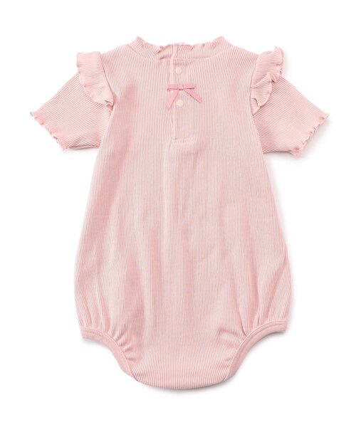 apres les cours（アプレレクール）の「メロウリブボディースーツ（ロンパース・キッズ・サックスブルー/ピンク/アイボリー・80/70）」の13枚目の写真