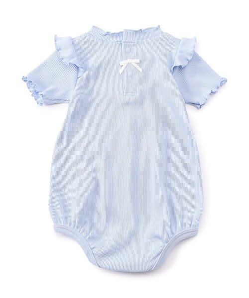 apres les cours（アプレレクール）の「メロウリブボディースーツ（ロンパース・キッズ・サックスブルー/ピンク/アイボリー・80/70）」の14枚目の写真