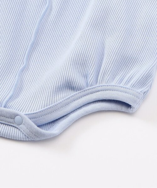 apres les cours（アプレレクール）の「メロウリブボディースーツ（ロンパース・キッズ・サックスブルー/ピンク/アイボリー・80/70）」の18枚目の写真