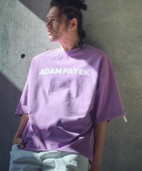 ADAM PATEK(アダムパテック)の「ADAMPATEK/basic logo short sleeve T/ロゴ半袖T(Tシャツ/カットソー・メンズ・パープル/オレンジ/ホワイト/ブラック・1/2)」の3枚目の写真