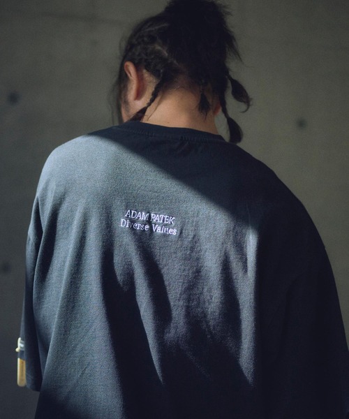 ADAM PATEK(アダムパテック)の「ADAMPATEK/basic logo short sleeve T/ロゴ半袖T(Tシャツ/カットソー・メンズ・パープル/オレンジ/ホワイト/ブラック・1/2)」の8枚目の写真