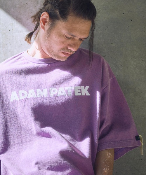 ADAM PATEK(アダムパテック)の「ADAMPATEK/basic logo short sleeve T/ロゴ半袖T(Tシャツ/カットソー・メンズ・パープル/オレンジ/ホワイト/ブラック・1/2)」の9枚目の写真