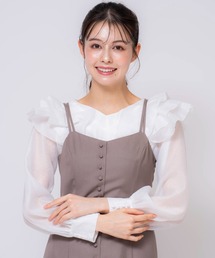 シアーフリルブラウス