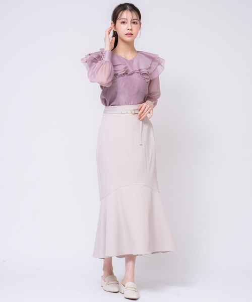 NOELA（ノエラ）の「シアーフリルブラウス（シャツ/ブラウス・レディース・オフホワイト/ピンク/ラベンダー・フリー）」の21枚目の写真