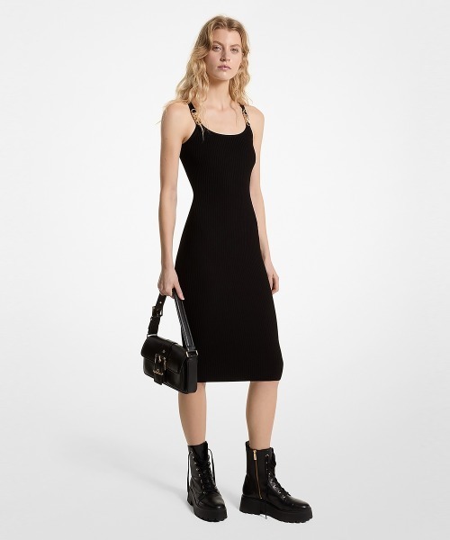 MICHAEL KORS（マイケルコース）の「リブ ストレッチ ニット ミディ