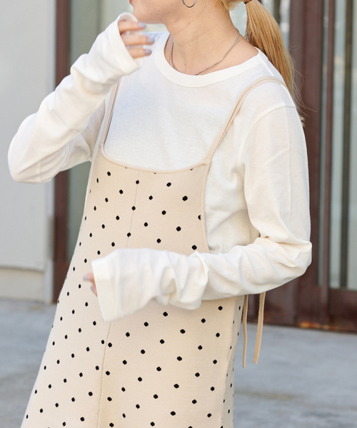 OUTDOOR PRODUCTS（アウトドアプロダクツ）の「追加2 シアーリブルーズロンTEE（Tシャツ/カットソー・レディース・ホワイト/ライトグレー/チャコールグレー/ライトブルー・FREE）」の2枚目の写真