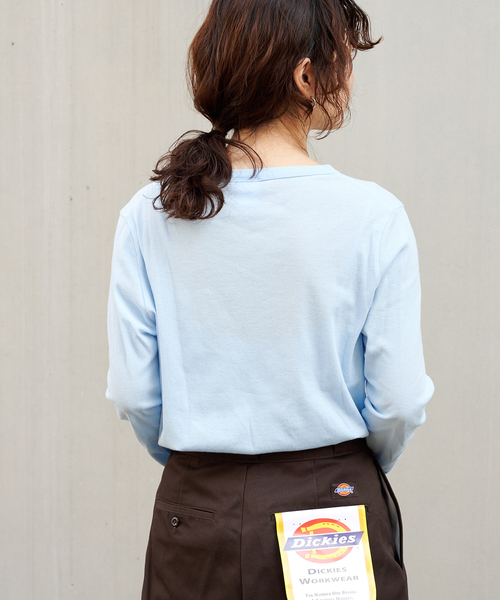 OUTDOOR PRODUCTS（アウトドアプロダクツ）の「追加2 シアーリブルーズロンTEE（Tシャツ/カットソー・レディース・ホワイト/ライトグレー/チャコールグレー/ライトブルー・FREE）」の14枚目の写真