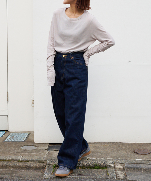 OUTDOOR PRODUCTS（アウトドアプロダクツ）の「追加2 シアーリブルーズロンTEE（Tシャツ/カットソー・レディース・ホワイト/ライトグレー/チャコールグレー/ライトブルー・FREE）」の20枚目の写真