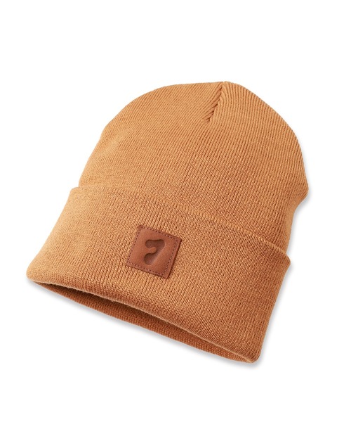 Jieda(ジエダ)の「JIEDA PATCH KNIT CAP(ニットキャップ/ビーニー・メンズ・キャメル/ブラック・ONESIZE)」の2枚目の写真