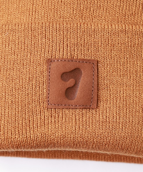 Jieda(ジエダ)の「JIEDA PATCH KNIT CAP(ニットキャップ/ビーニー・メンズ・キャメル/ブラック・ONESIZE)」の4枚目の写真