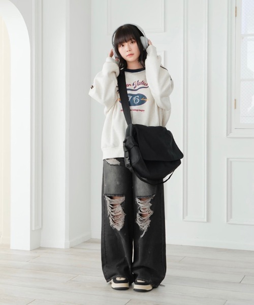 セール】Halfzip Raglan Sweat / ハーフジップラグラン