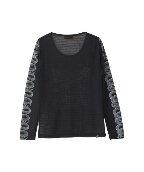 HYSTERIC GLAMOUR（ヒステリックグラマー）の「LAVITATED GIRL Tシャツ（Tシャツ/カットソー・レディース・パープル/ブラック/カーキ・FREE）」の11枚目の写真