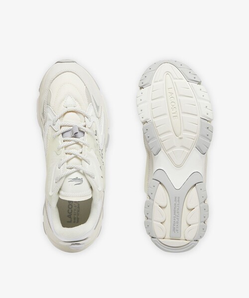 LACOSTE(ラコステ)の「メンズ L003 NEO TECH 125 1 SMA(スニーカー・メンズ・ホワイト×ホワイト/ライトカーキ・25.0cm/28.5cm/25.5cm/26.0cm/26.5cm/27.0cm/28.0cm)」の4枚目の写真