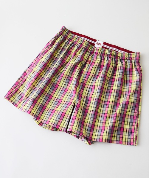 EDWIN（エドウィン）の「【EDWIN/エドウィン】チェック柄トランクス（トランクス・メンズ・ネイビー/イエロー/ブルー/ブラック・MEDIUM/LARGE/X-LARGE）」の4枚目の写真