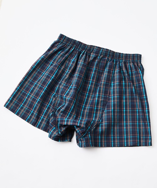 EDWIN（エドウィン）の「【EDWIN/エドウィン】チェック柄トランクス（トランクス・メンズ・ネイビー/イエロー/ブルー/ブラック・MEDIUM/LARGE/X-LARGE）」の3枚目の写真