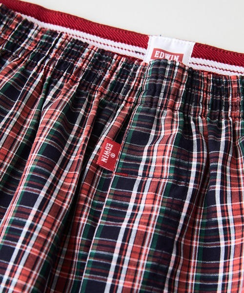 EDWIN（エドウィン）の「【EDWIN/エドウィン】チェック柄トランクス（トランクス・メンズ・ネイビー/イエロー/ブルー/ブラック・MEDIUM/LARGE/X-LARGE）」の14枚目の写真