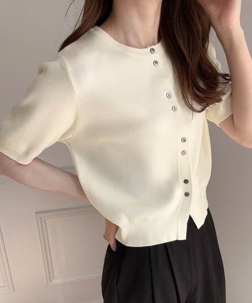 TAN LUSTER BOLERO タン ラスター　ボレロ ニット TAN - 【残り一点】Sheer Puffed Bolero | ACRMTSM ONLINE STORE