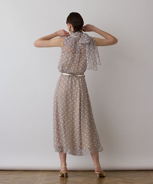 ドットオパールボウタイノースリーブ（シャツ/ブラウス）｜GRACE