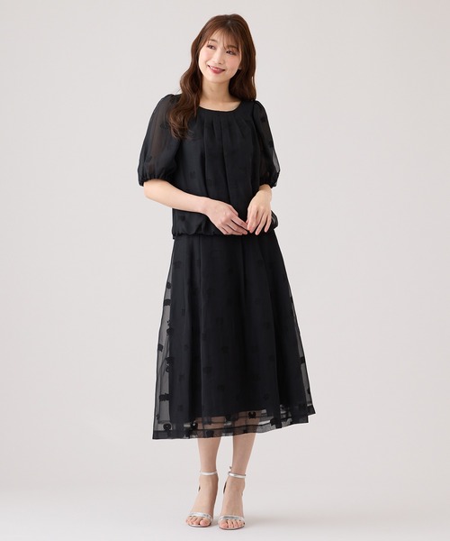 Jolly Poupee(ジョリープッペ)の「ネコオパールバルーンヘムカットソー(Tシャツ/カットソー・レディース・ブラック/ネイビー・38/42/46)」の17枚目の写真