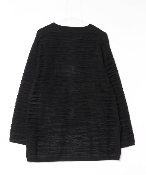 SILVER BULLET（シルバーバレット）の「『NOVESSEL/ノベセル』スラブダメージプルオーバーニット【Y】【CN】（ニット/セーター・メンズ・ブラック/ブラック×グレー・FREE）」の11枚目の写真