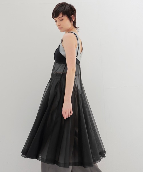 ODAKHA(オダカ)の「ODAKHA / sheer circular knit dress(シアーサーキュラーニットワンピース OH25SS-OP03)(ワンピース・レディース・ブラック・38)」の3枚目の写真
