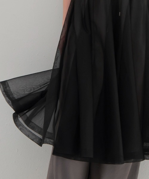 ODAKHA(オダカ)の「ODAKHA / sheer circular knit dress(シアーサーキュラーニットワンピース OH25SS-OP03)(ワンピース・レディース・ブラック・38)」の6枚目の写真