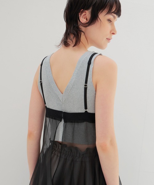 ODAKHA(オダカ)の「ODAKHA / sheer circular knit dress(シアーサーキュラーニットワンピース OH25SS-OP03)(ワンピース・レディース・ブラック・38)」の7枚目の写真