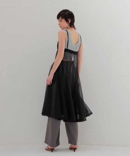 ODAKHA(オダカ)の「ODAKHA / sheer circular knit dress(シアーサーキュラーニットワンピース OH25SS-OP03)(ワンピース・レディース・ブラック・38)」の10枚目の写真