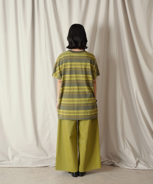 Aphlotus（アプロタス）の「クルーネック BOX クラシック マルチボーダー カットソー（Tシャツ/カットソー・メンズ・グリーン/ネイビー・LARGE/MEDIUM/SMALL）」の20枚目の写真