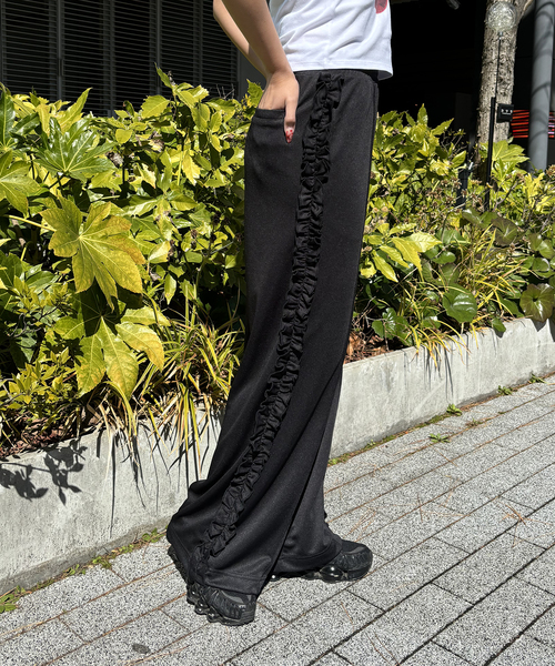 ORIENS パンツ oriens viavanda パンツ ワイドストレートパンツ