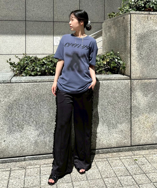 Oriens JOURNAL STANDARD(オリエンス ジャーナルスタンダード)の「《一部店舗+WEB限定》サイドフリルジャージーパンツ(その他パンツ・レディース・ブラック/グレー・FREE)」の20枚目の写真