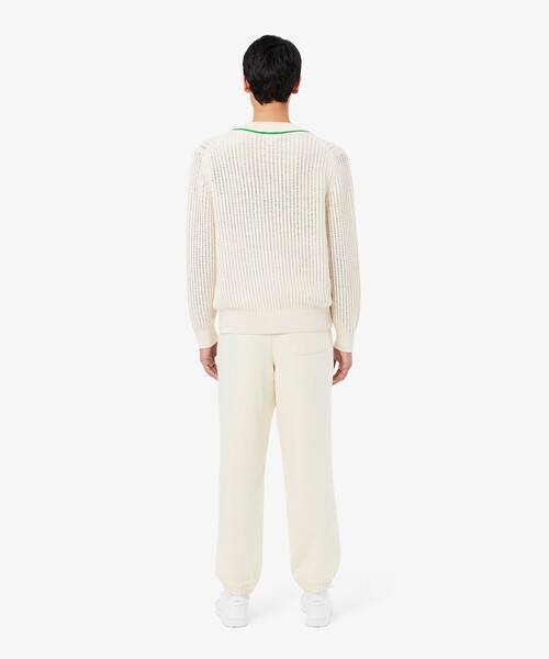 LACOSTE（ラコステ）の「ヘリテージテニスロゴスウェットトラックパンツ（スウェットパンツ・メンズ・オフホワイト・2/4/3/5）」の3枚目の写真