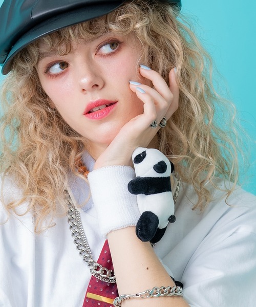 ankoROCK(アンコロック)の「TEDDY ankoROCK リストバンド(バングル/リストバンド・レディース・ブラック系2/ブラック系1/ホワイト系1/ホワイト系2・ONESIZE)」の2枚目の写真
