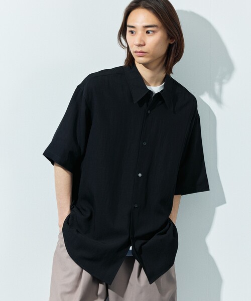 SHIPS【美品】リラックスフィット レギュラーカラーシャツ SHIPS シャツ SHIPS:「洗濯機可能」TECH PLUS(R) WOOL