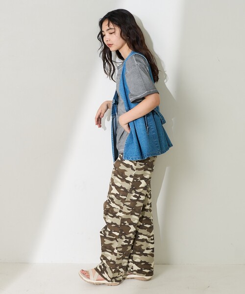 FREAK'S STORE（フリークスストア）の「ペインターベスト/デニムベスト/ツイルベスト＜セットアップ対応＞（ベスト・レディース・ベージュ/その他15/ブルー・ﾌﾘ-）」の22枚目の写真