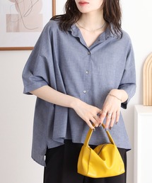コットンシャンブレー ワイドブラウス 26SS
