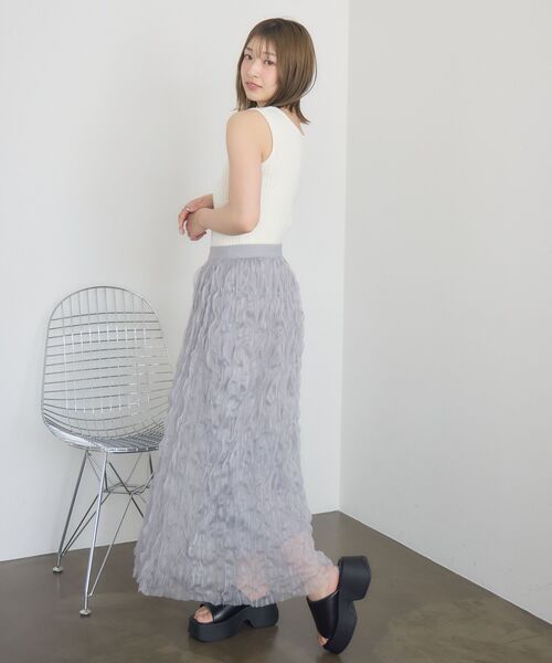 RETRO GIRL（レトロガール）の「ヘンリーネックNTタンク（タンクトップ・レディース・オレンジ/ブラック/ブルー/オフホワイト・FREE）」の13枚目の写真