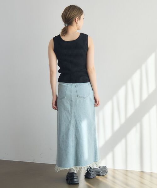 RETRO GIRL（レトロガール）の「ヘンリーネックNTタンク（タンクトップ・レディース・オレンジ/ブラック/ブルー/オフホワイト・FREE）」の22枚目の写真