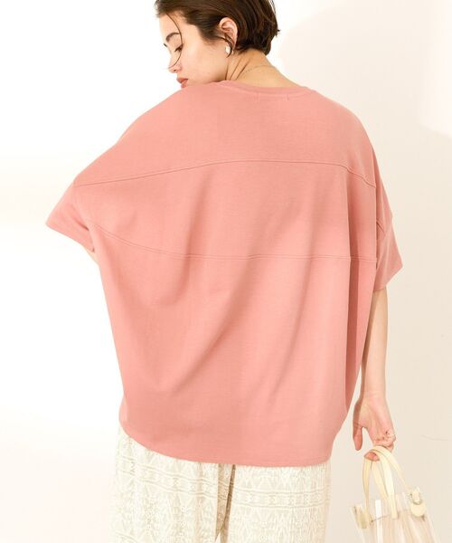 AMERICAN HOLIC(アメリカンホリック)の「【WEB限定】UVカット+接触冷感 コクーンカットプルオーバー(Tシャツ/カットソー・レディース・ピンク/グレイッシュベージュ/オフホワイト/ネイビー/チャコールグレー/ブラック・M/L)」の10枚目の写真