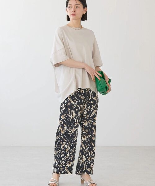 AMERICAN HOLIC(アメリカンホリック)の「【WEB限定】UVカット+接触冷感 コクーンカットプルオーバー(Tシャツ/カットソー・レディース・ピンク/グレイッシュベージュ/オフホワイト/ネイビー/チャコールグレー/ブラック・M/L)」の20枚目の写真