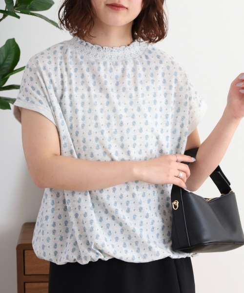Quelle Chance(ケルシャンス)の「シャーリングネックコクーンプルオーバー(Tシャツ/カットソー・レディース・オートミール/キナリ・M)」の1枚目の写真